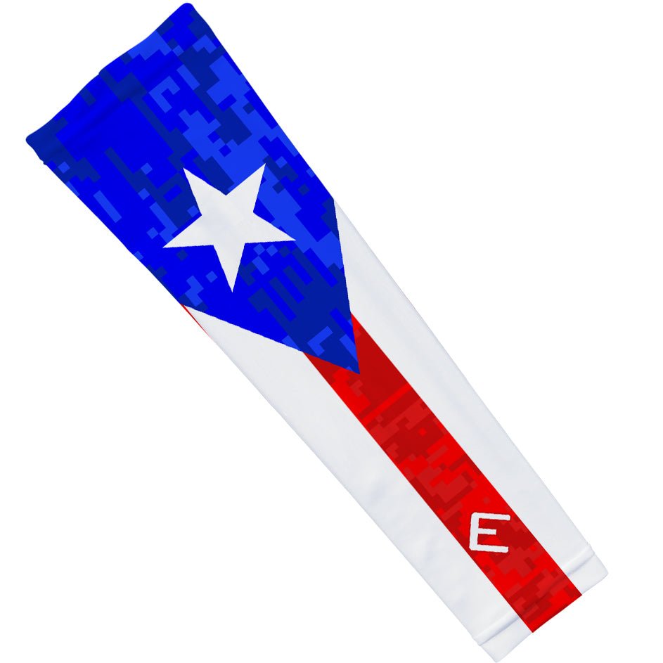 Puerto Rico Flag Arm Sleeve - Breathable UV Protection Compression Sleeves for Sports, Running & Outdoor Activities