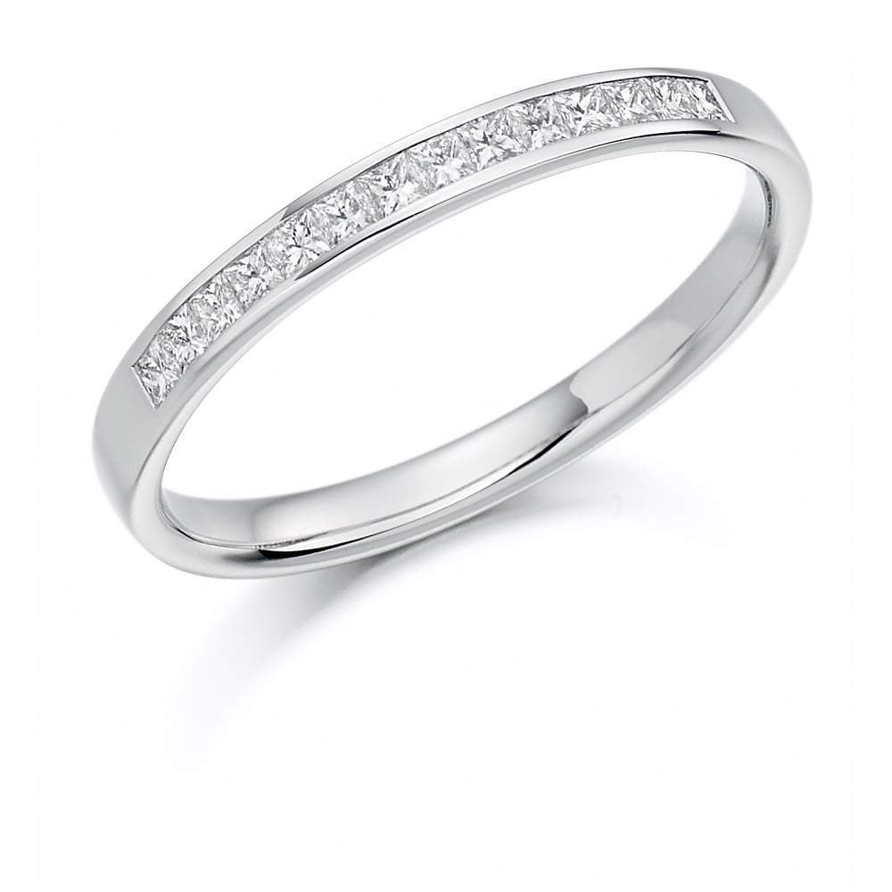 0.20ct Diamond Channel Set 1/2 Eternity Ring - Perfect for Weddings, Anniversaries & Special Occasions