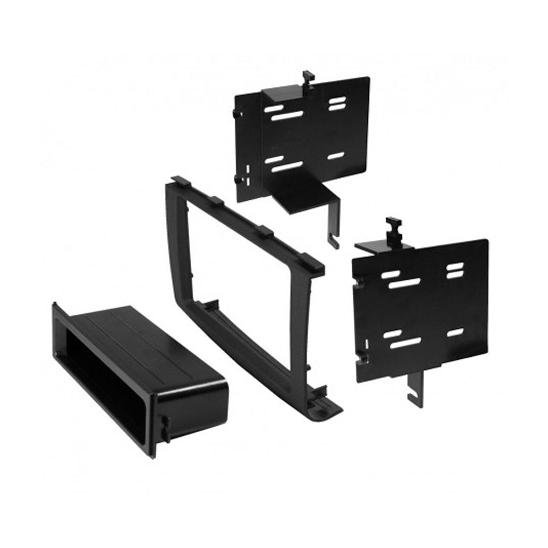 2008-2010 Nissan Rogue Single DIN/Double DIN Car Stereo Radio Installation Kit - ISO Mount with Storage Pocket | Perfect for Aftermarket Audio System Upgrades & Custom Dashboard Installations