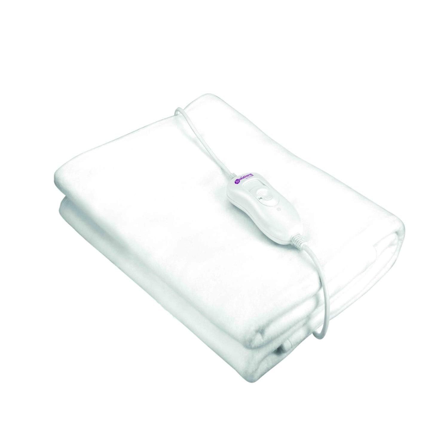 Pekatherm Electric Heating Pad for Single Bed | 150 x 80 cm | 3 Temperature Levels | 100% Polyester Fabric | Electric Blanket for Mattress UP105D | Perfect for Cold Nights, Winter Warmth & Pain Relief Therapy
