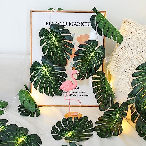 B/Monstera Leaf String Lights 2 Pcs