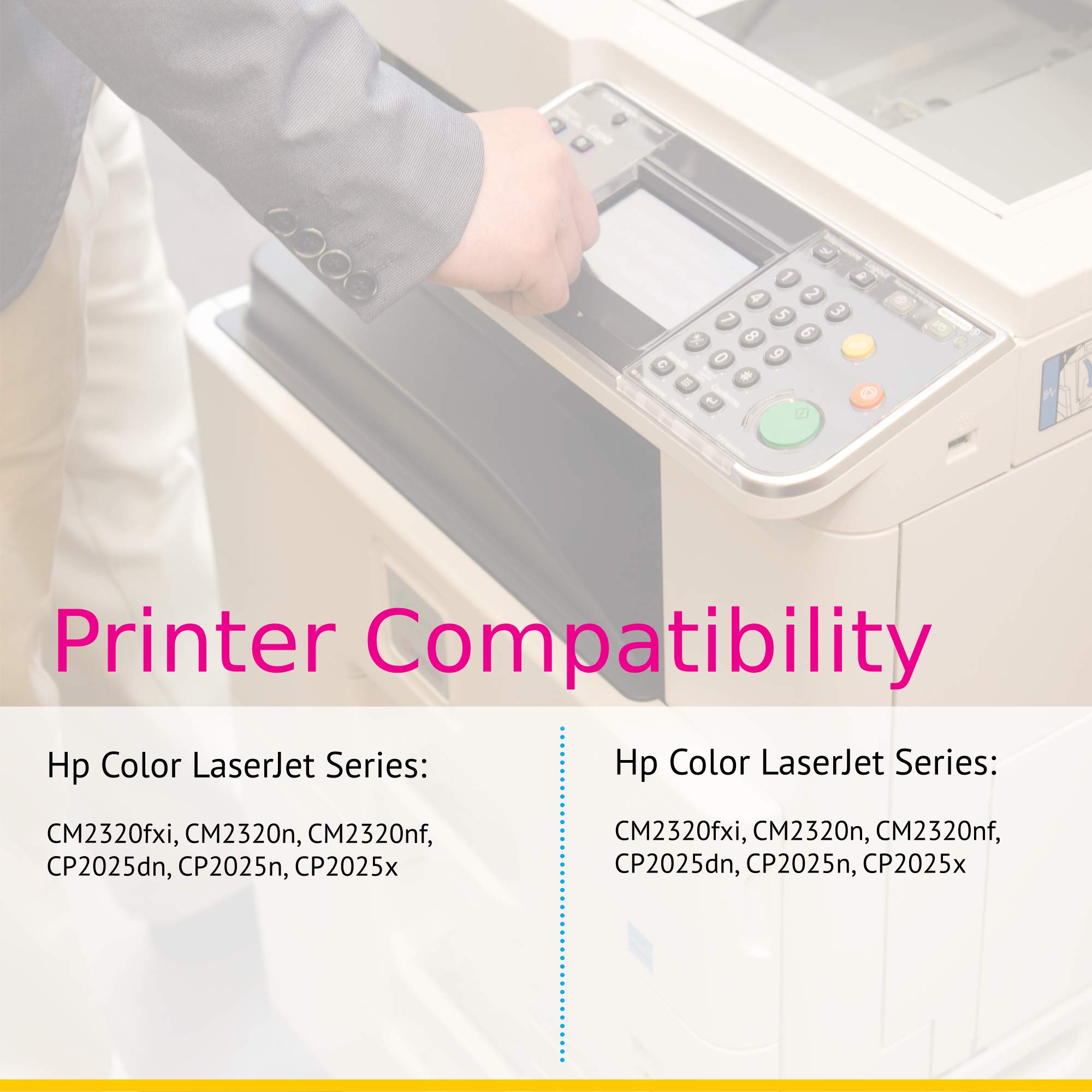 High-Quality CS Compatible Toner Cartridge Replacement for HP 304A CC530A (Black) - Works with HP LaserJet Pro CP2025/CP2020/CM2320 Series Printers - Perfect for Home & Office Printing Needs