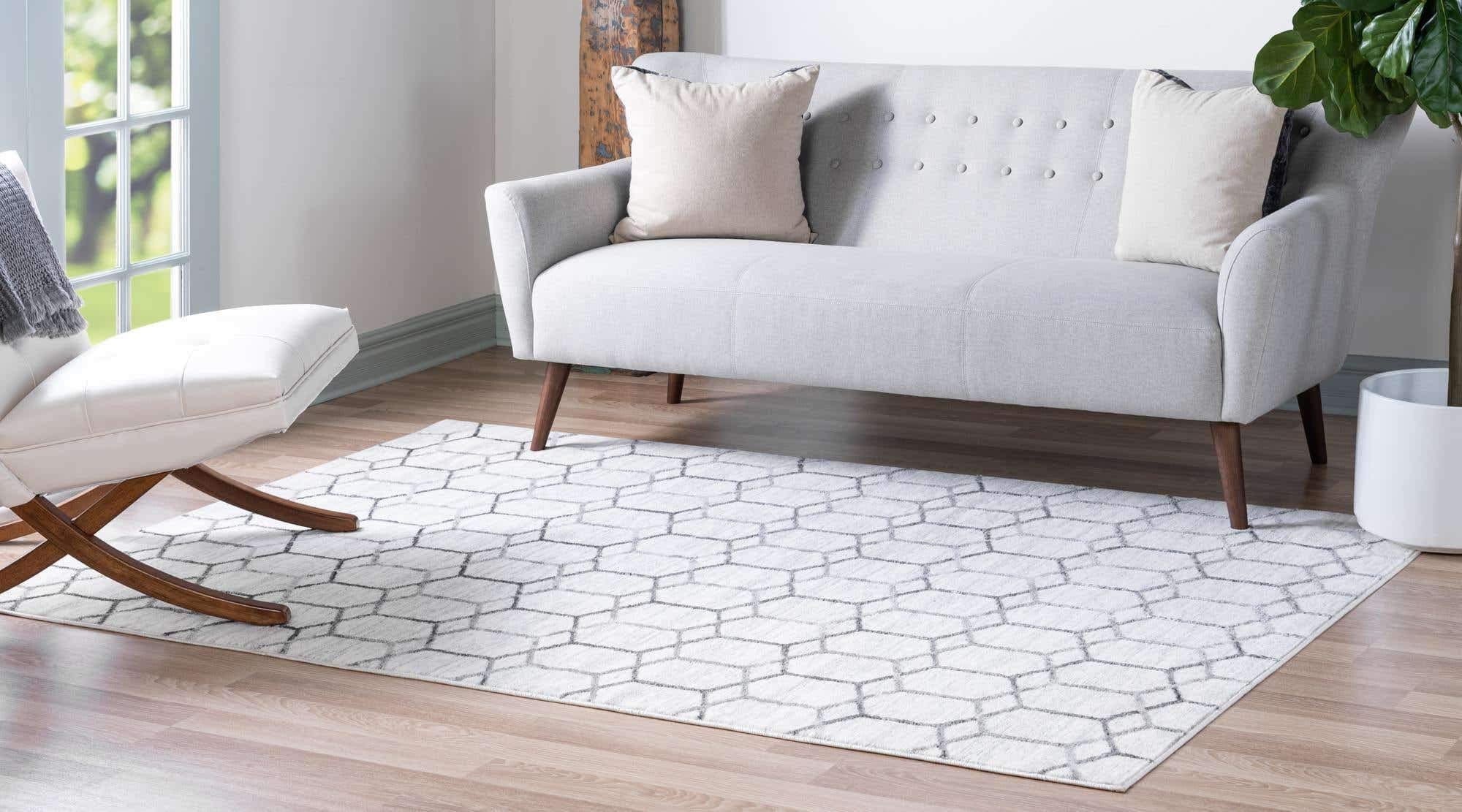 Unique Loom Matrix Trellis Collection Area Rug - 9'10