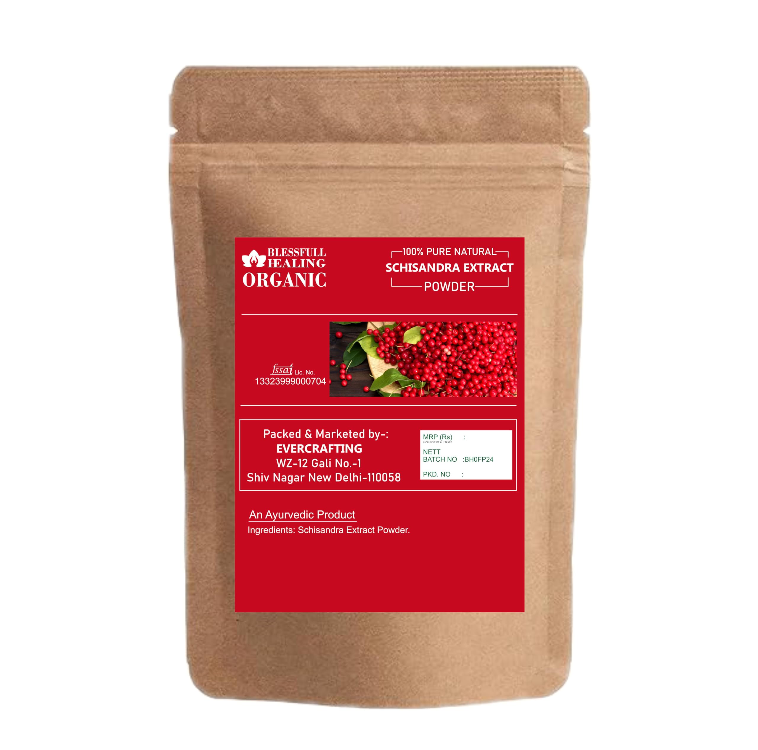 Organic Schisandra Extract Powder 100% Pure Natural 300g (10.58oz) - Immune Support & Stress Relief Supplement for Energy & Wellness