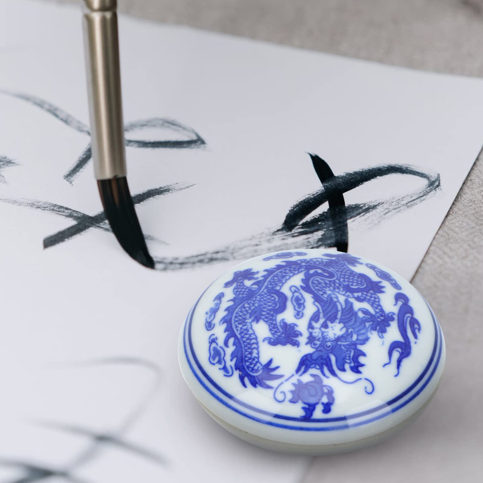 1pc Chinese Calligraphy Seal Ink Pad - DIY Painting, Stamp & Ceramic Ink for Beginners - Perfect for Art Projects, Scrapbooking & Home Decor