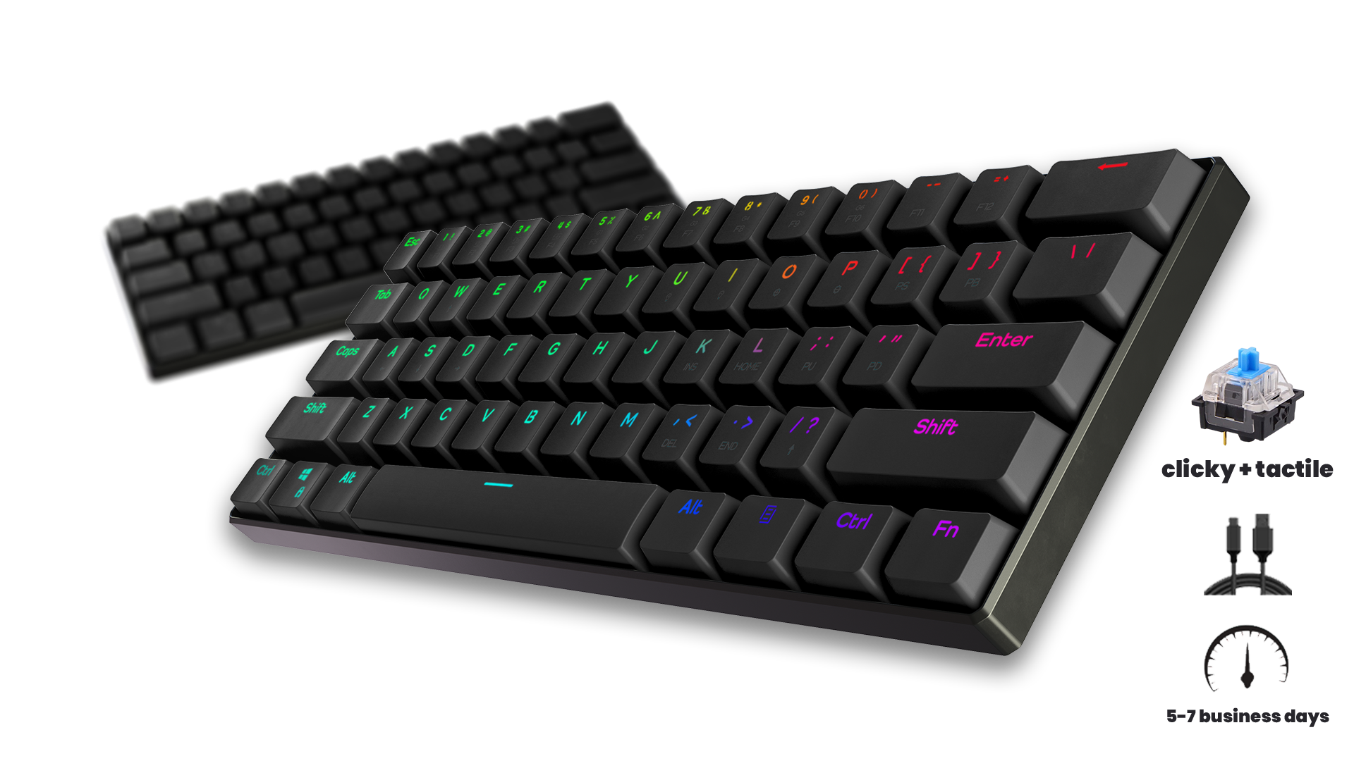 T1 Pro 60% Mechanical Keyboard Kit - DIY Custom Gaming Keyboard for PC/Mac - Perfect for Esports, Programming & Typing Enthusiasts