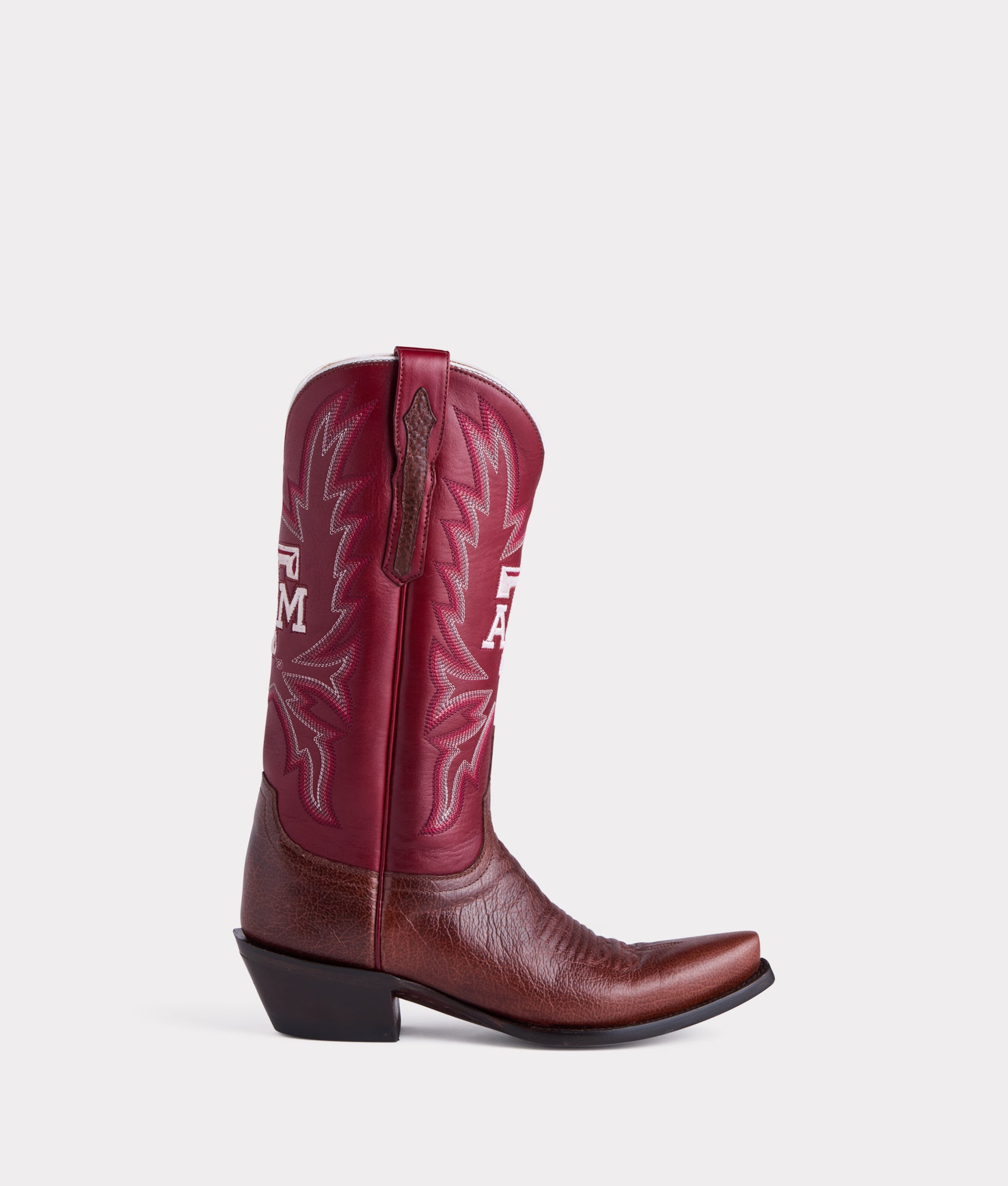 Lucchese x Texas A&M 12th Man Women's Chocolate Cowboy Boots - Western Fashion, Comfortable & Durable for Rodeo, Country Music Festivals & Everyday Wear