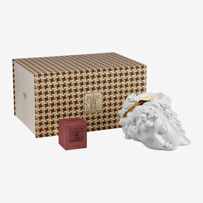 Ginori 1735 Profumi Luchino Scented Head of Ganymede Perfume - Luxury Italian Home Fragrance for Living Room, Bedroom & Bathroom Decor