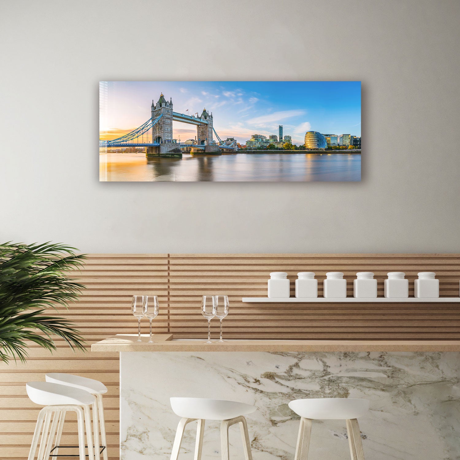 Tower Bridge London Panoramic View - Iconic British Landmark Souvenir for Home & Office Decor | Perfect for Travel Enthusiasts & History Lovers