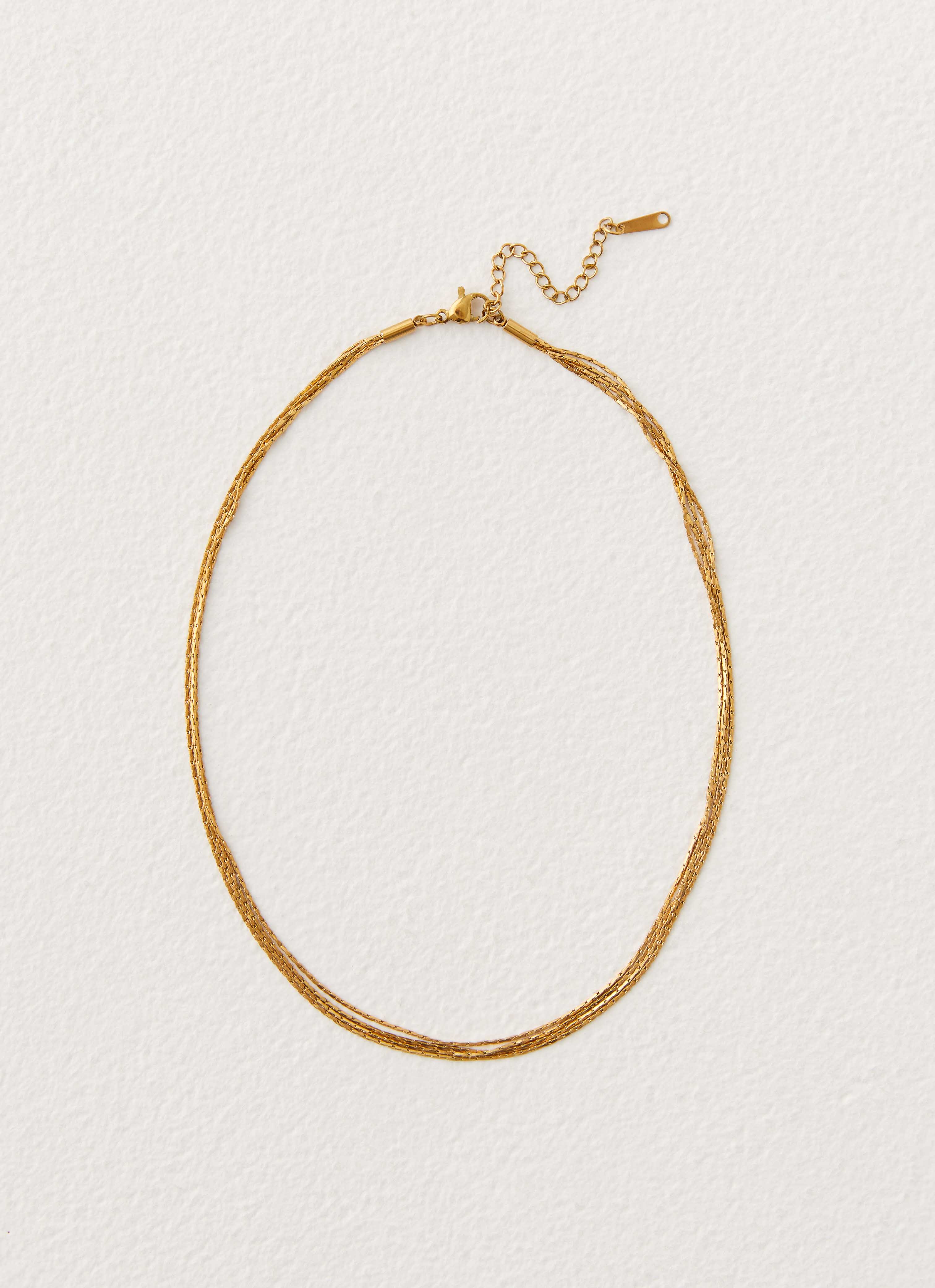 Elegant Gold High Necklace for Women - Perfect for Weddings, Parties & Special Occasions