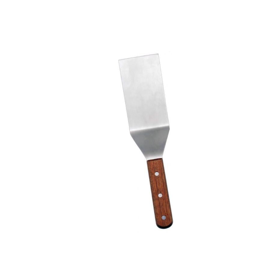 Nella 4 x 3.75 Inch Wooden Turner with Comfortable Wood Handle - Perfect for Flipping Pancakes, Burgers, and Eggs in the Kitchen