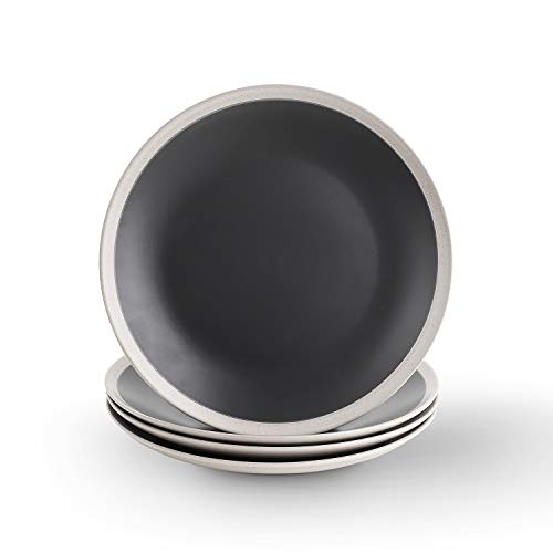 Dark Gray and Cream