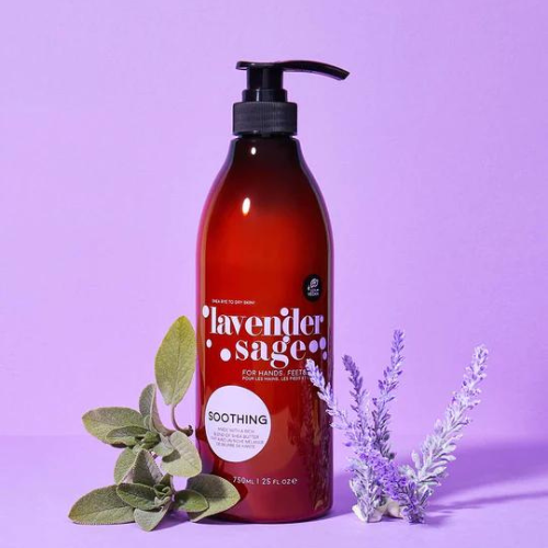 Avry Beauty Hand & Body Lotion 25oz - Lavender & Sage Scented Moisturizer for Dry Skin | Hydrating & Nourishing Cream for Hands, Body & Cuticles | Perfect for Daily Use, Spa Days & Gift Giving