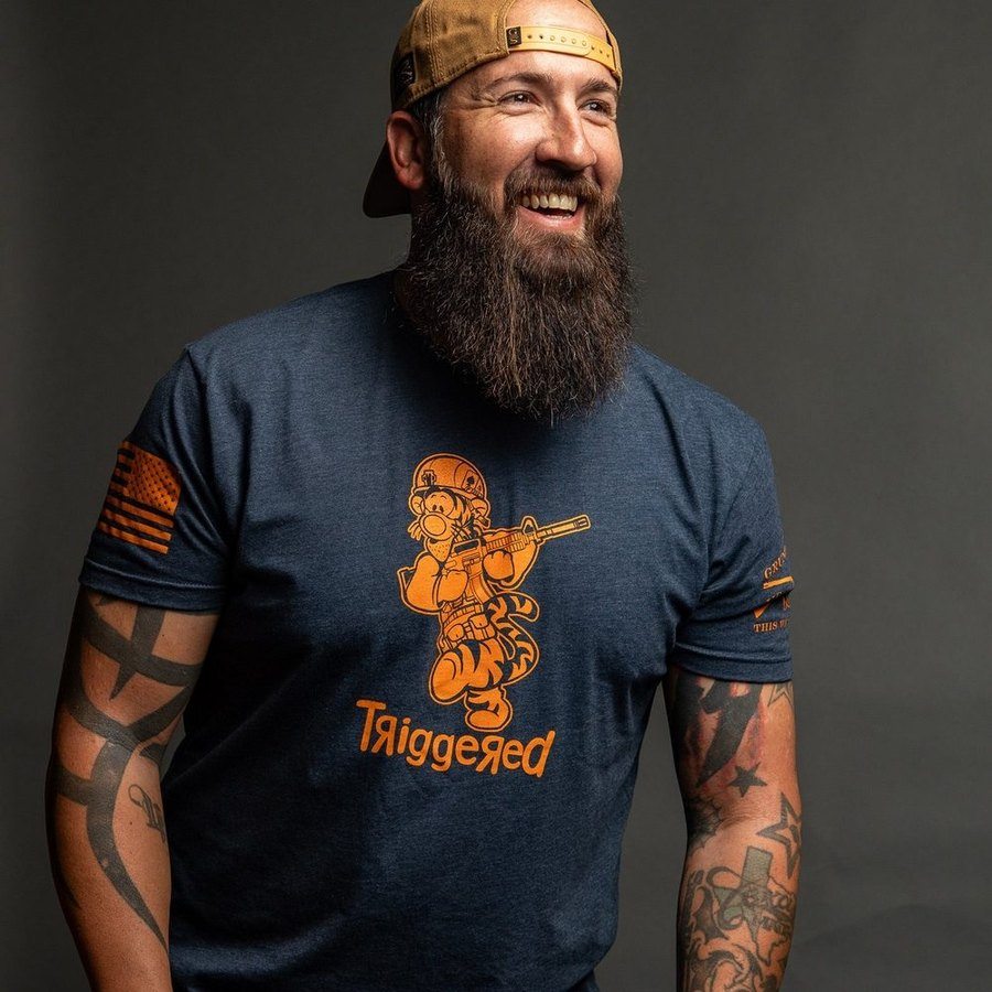 Triggered Graphic T-Shirt - Midnight Navy - Comfortable Cotton Tee for Casual Wear & Everyday Outfits