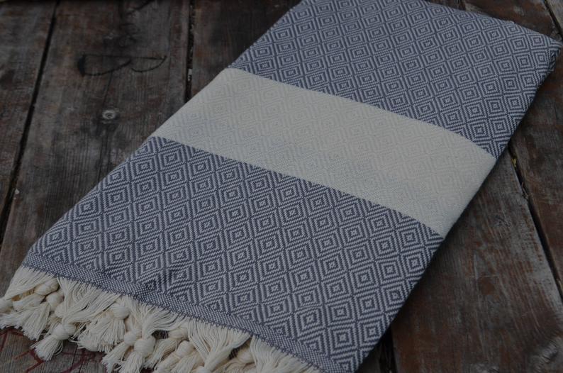 Gray Diamond Towel