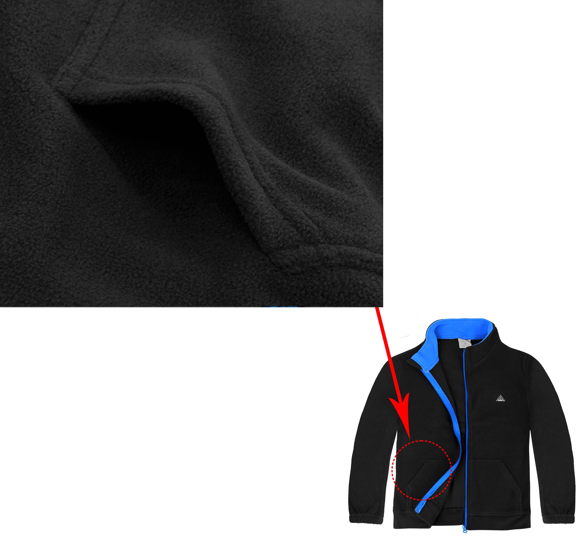 iLoveSIA Boys' Fleece Jacket - Warm Full Zip Hoodie for Spring & Fall | Outdoor Play, School, Casual Wear