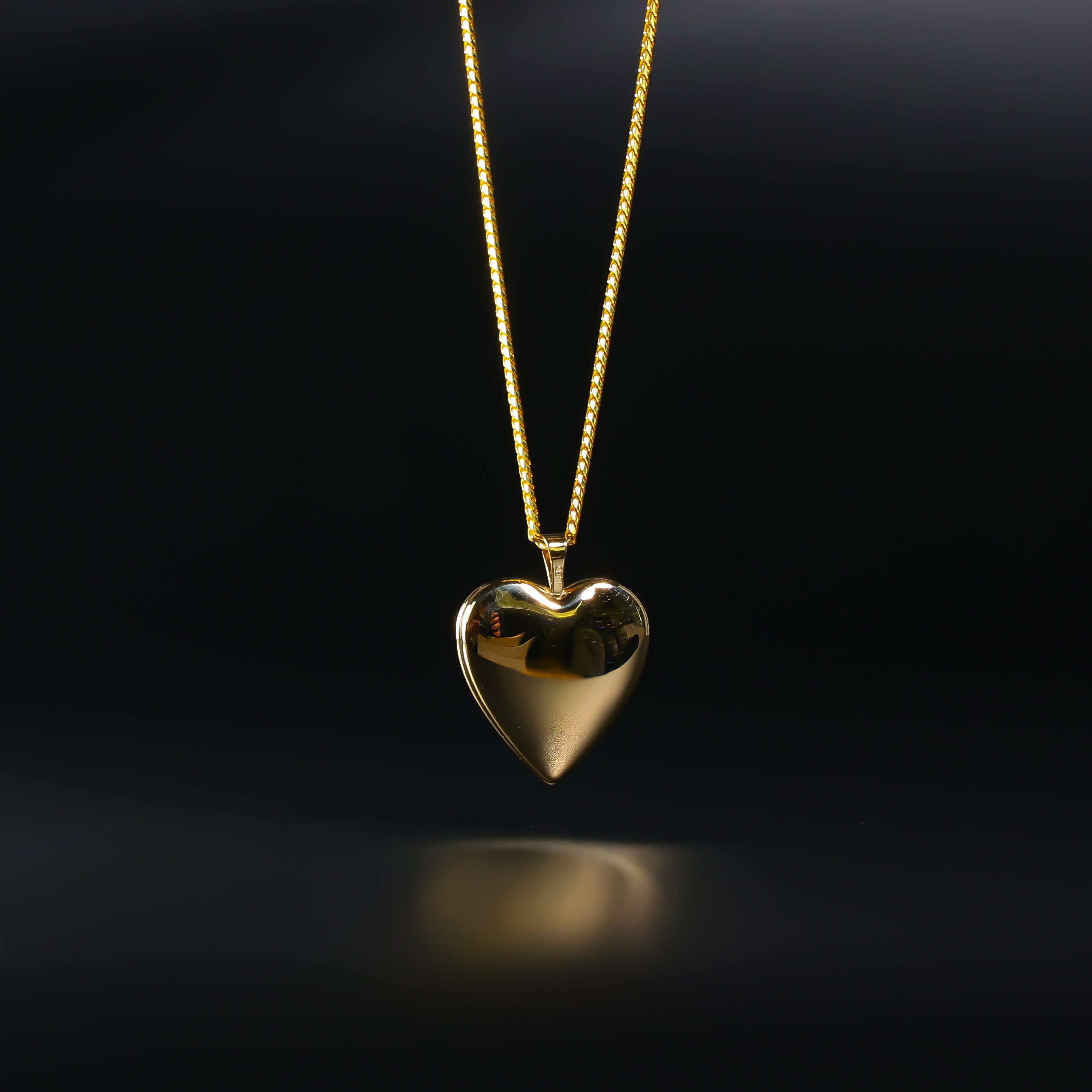 Gold Heart Locket Pendant Necklace - Model 0610 | Vintage Style Jewelry Gift for Women | Perfect for Valentine's Day, Anniversary & Romantic Occasions