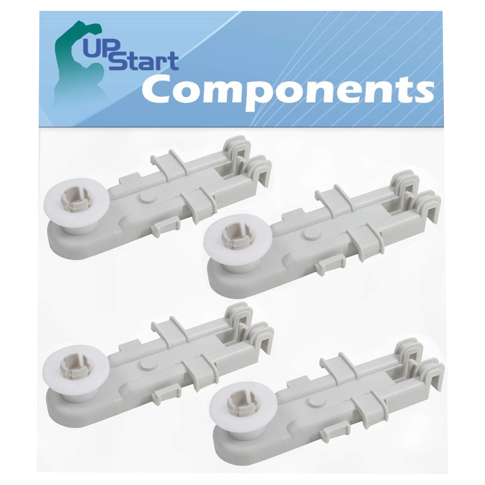 4-Pack Dishwasher Upper Rack Wheel Replacement for Whirlpool DU1101XTPBA - Compatible with 8268655 Wheel Kit - Perfect for Kitchen Appliance Repair and Maintenance