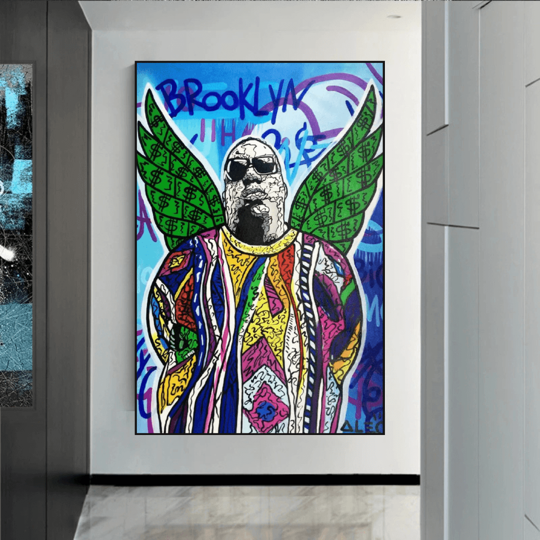 Tupac and Biggie Poster - Authentic Hip Hop Wall Art Decor for Music Lovers, Bedroom & Office