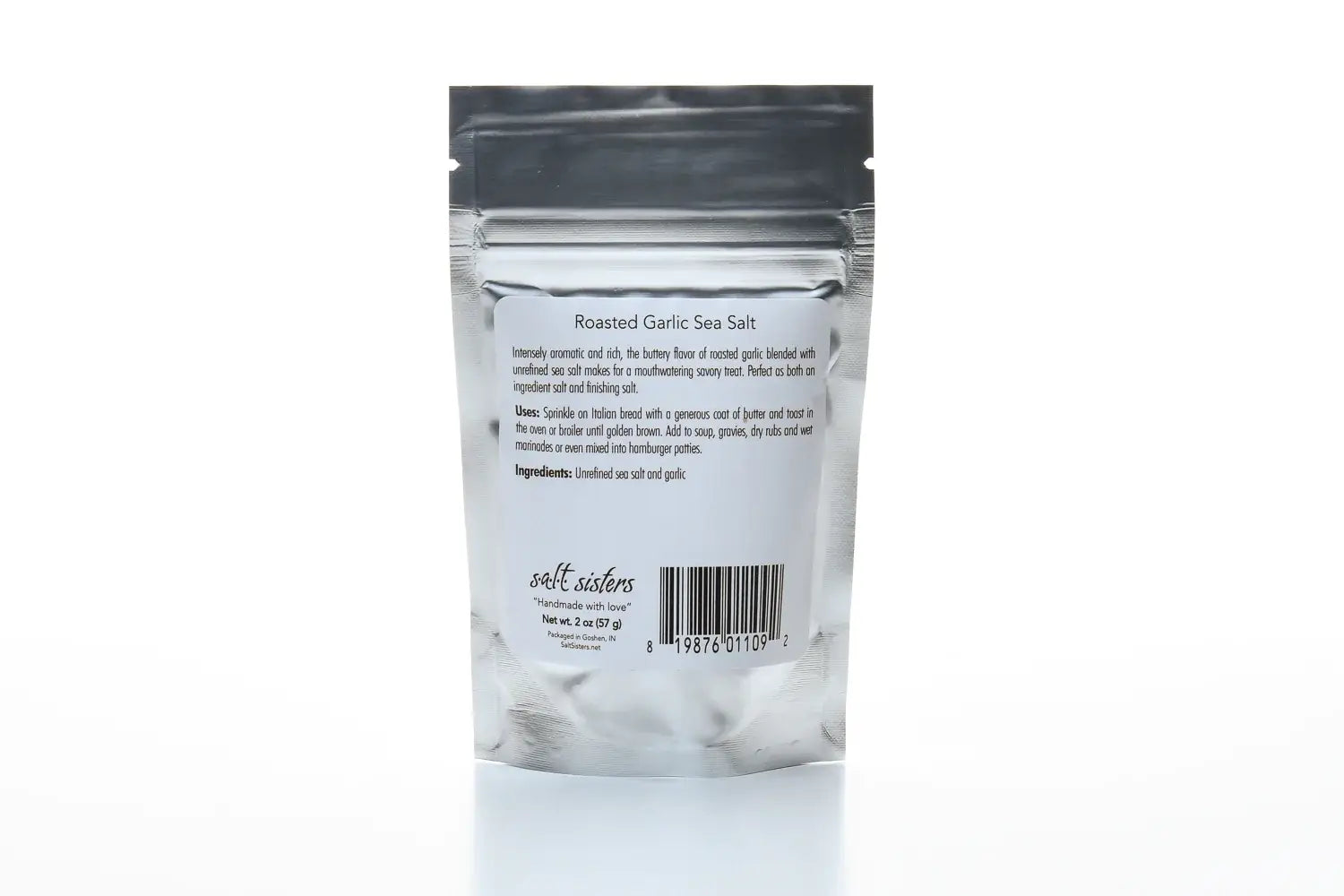 Organic All Natural Sea Salt with Roasted Garlic Flavor | Gourmet Seasoning for Cooking, Baking & Grilling | Perfect for Meats, Vegetables & Seafood Dishes