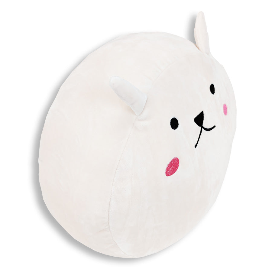Soft and Cute Squishy Bunny Face Pillow with Floppy Ears - Snowball the Bunny Plush Toy for Kids & Adults | Perfect for Cuddling, Home Decor, and Stress Relief