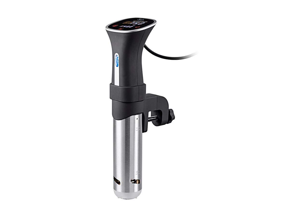 Monoprice 800W Sous Vide Immersion Cooker with Digital LED Touch Screen & Adjustable Clamp - Easy to Clean Black & Silver Precision Cooker for Steak, Chicken, Fish - Perfect for Home Chefs & Meal Prep