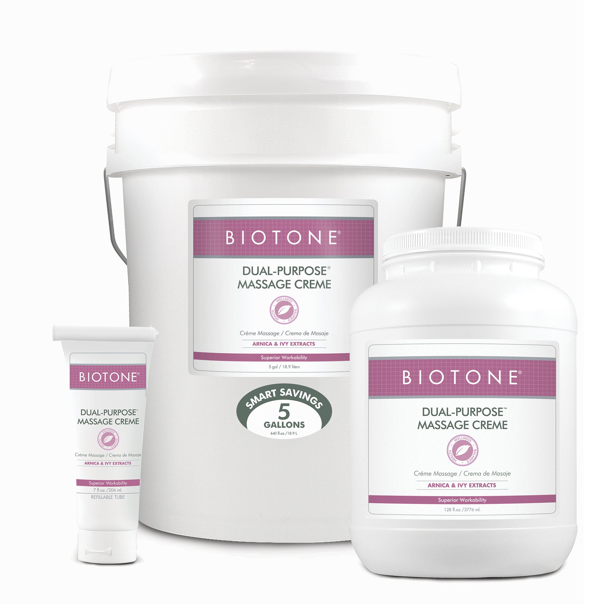 BIOTONE® Dual Purpose Massage Cream - Professional Massage Lotion for Deep Tissue & Relaxation - Perfect for Spa, Home Use & Physical Therapy