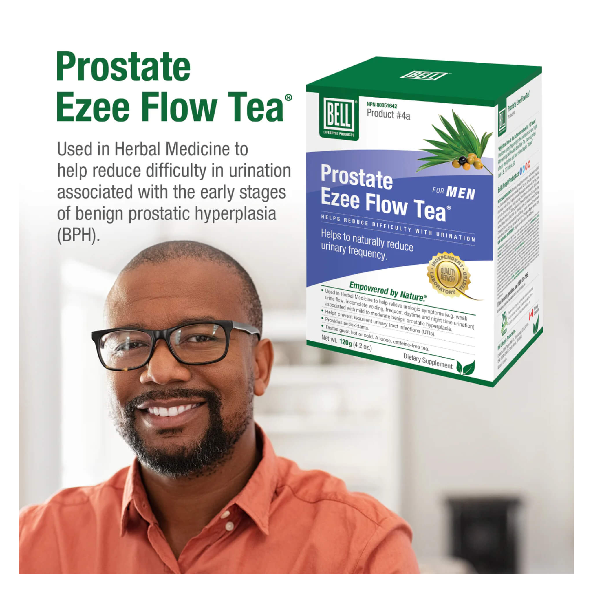 Prostate Ezee Flow Tea for Men - Natural Herbal Supplement for Prostate Health & Urinary Support - Perfect for Daily Wellness & Comfort
