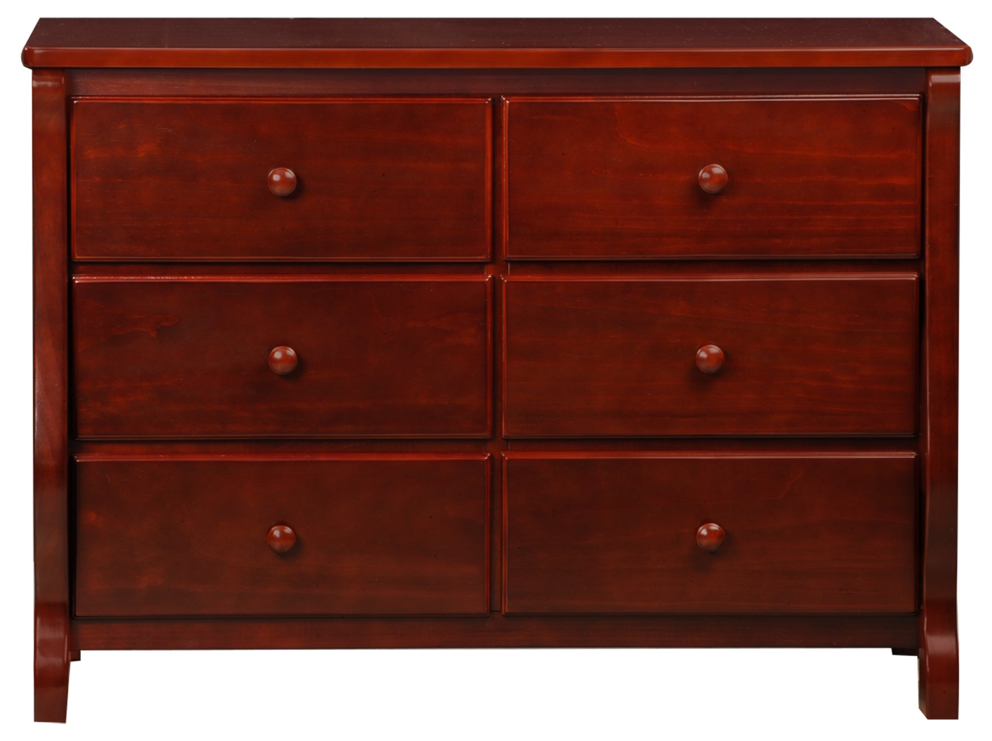 Elegant Canton Eclipse Dresser - Modern Wooden Bedroom Dresser with 6 Drawers, Vintage Style Storage for Bedroom, Living Room, and Office Organization