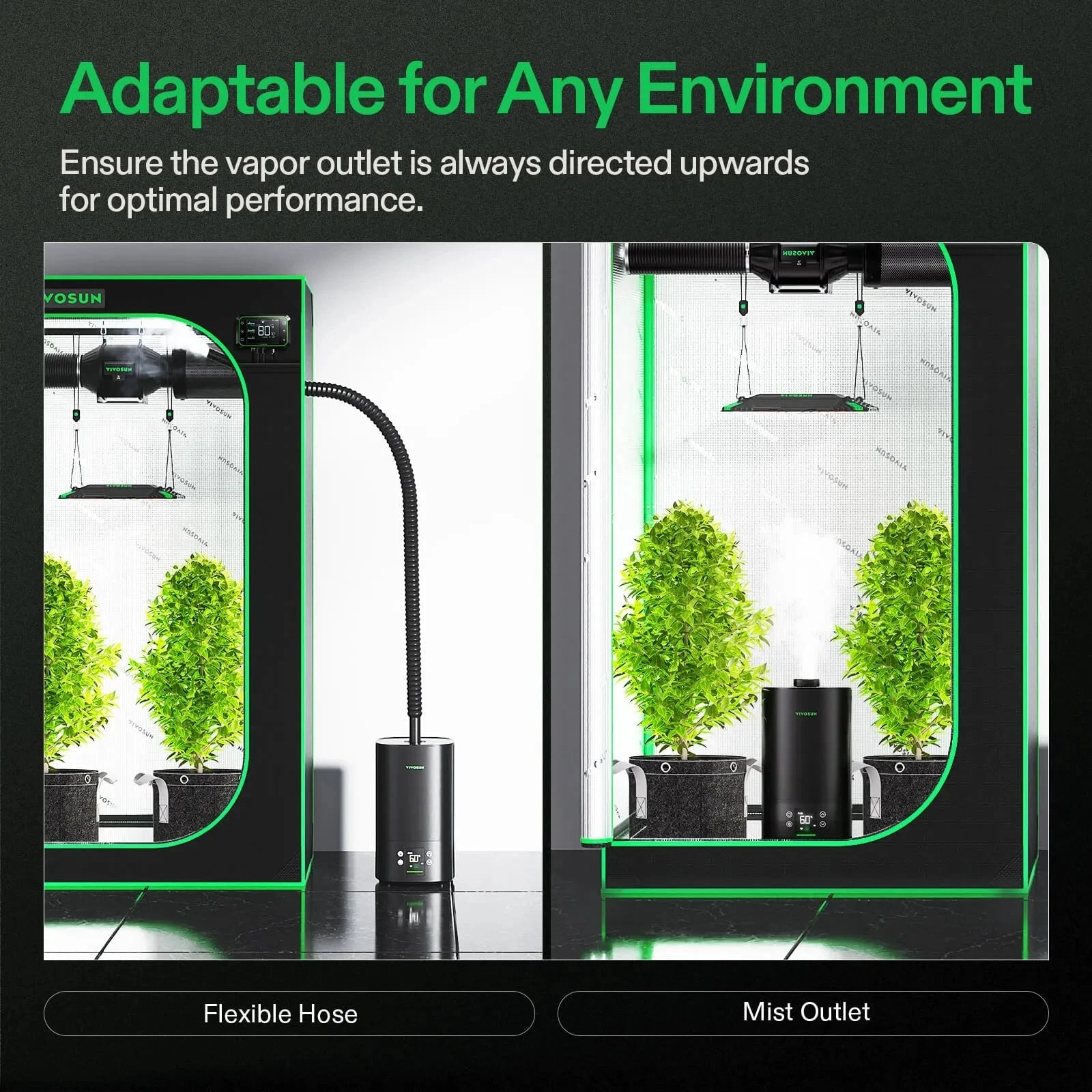 VIVOSUN AeroStream H05 Smart WiFi 5L Humidifier for Home, Bedroom & Office - Ultrasonic Cool Mist with Remote Control & Timer - Perfect for Dry Air Relief, Plants & Baby Nursery