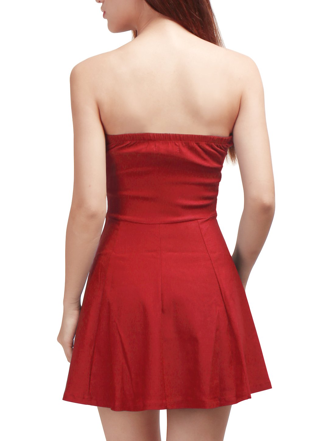 Allegra K Women's Strapless Sweetheart Neck Sleeveless Mini Party Dress - Sexy Summer Cocktail Dress for Night Out, Club, Date Night & Special Occasions