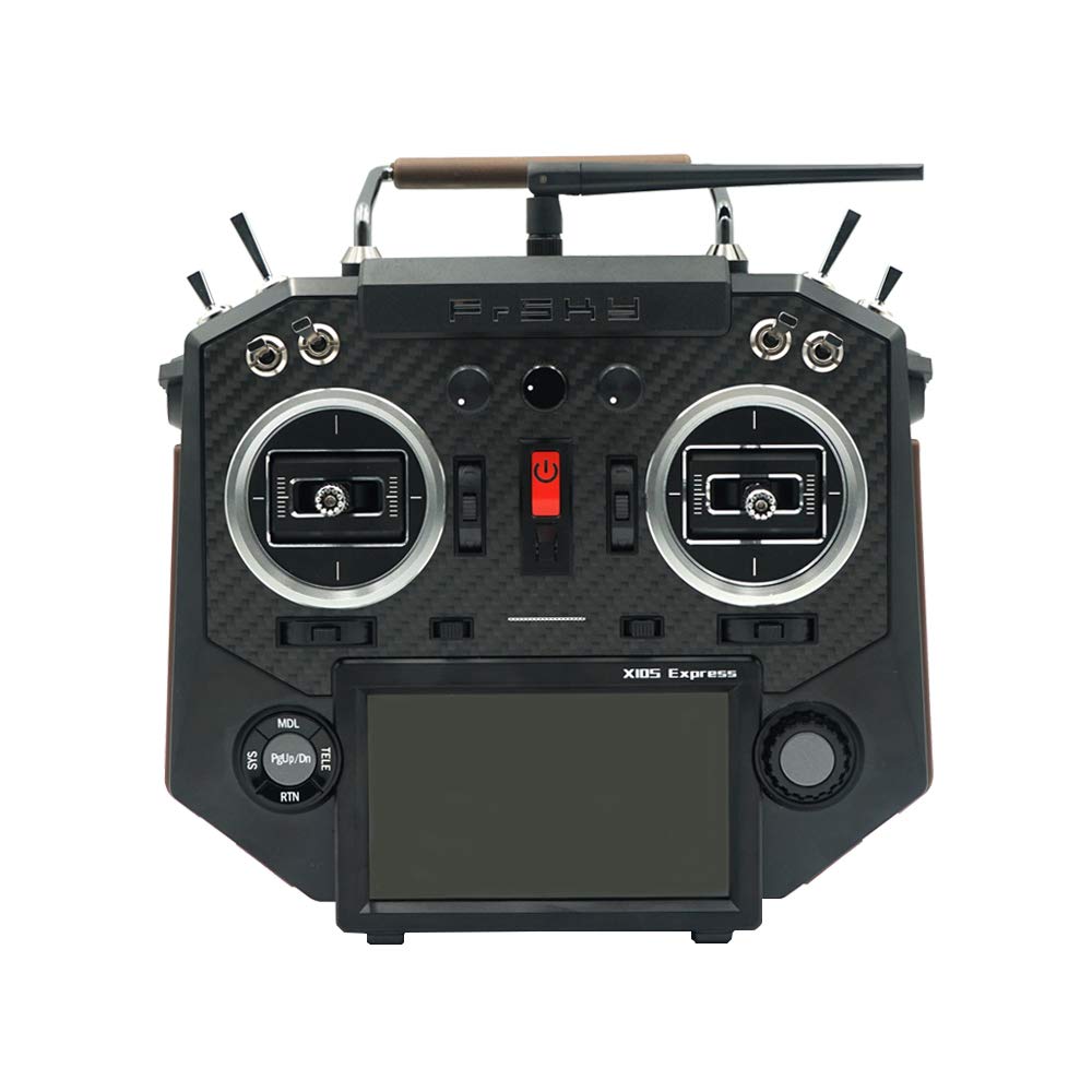 FrSky Taranis X10S Express 16CH RC Radio Transmitter for Gliders & Fixed-Wing Aircraft - Carbon Fiber Edition | Perfect for FPV Drones, RC Planes & Model Aviation Enthusiasts