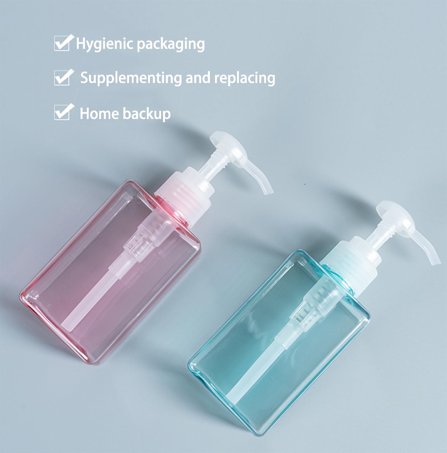 3-Pack 3.4oz/100ml TSA Approved Travel Size Bottles with Pump Dispenser - Leakproof Refillable Toiletry Containers for Shampoo, Conditioner & Cosmetics - Perfect for Air Travel, Gym & Vacation Essentials