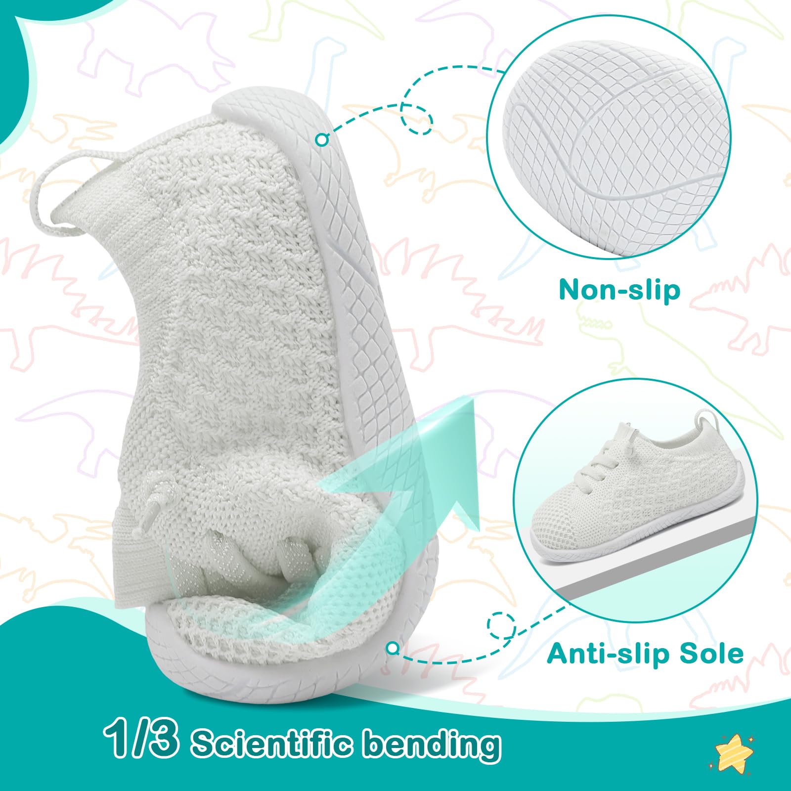 **Toddler Barefoot Shoes for Boys & Girls - Lightweight, Breathable Sneakers with Wide Toe Box - Perfect for Walking, Running & Playtime**