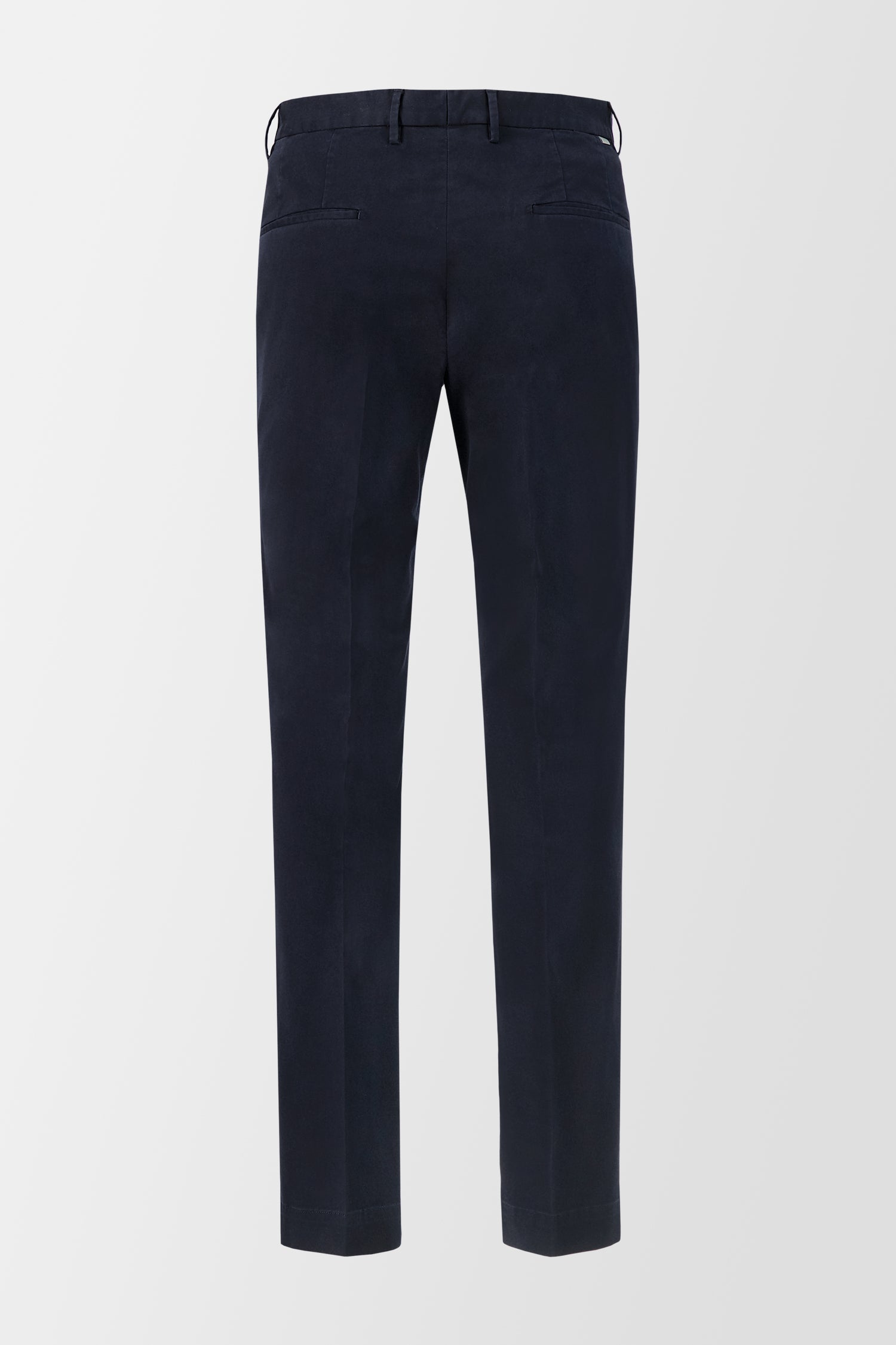 Premium Incotex Navy Blue Dress Pants for Men - Slim Fit Business Casual Trousers for Office & Formal Events