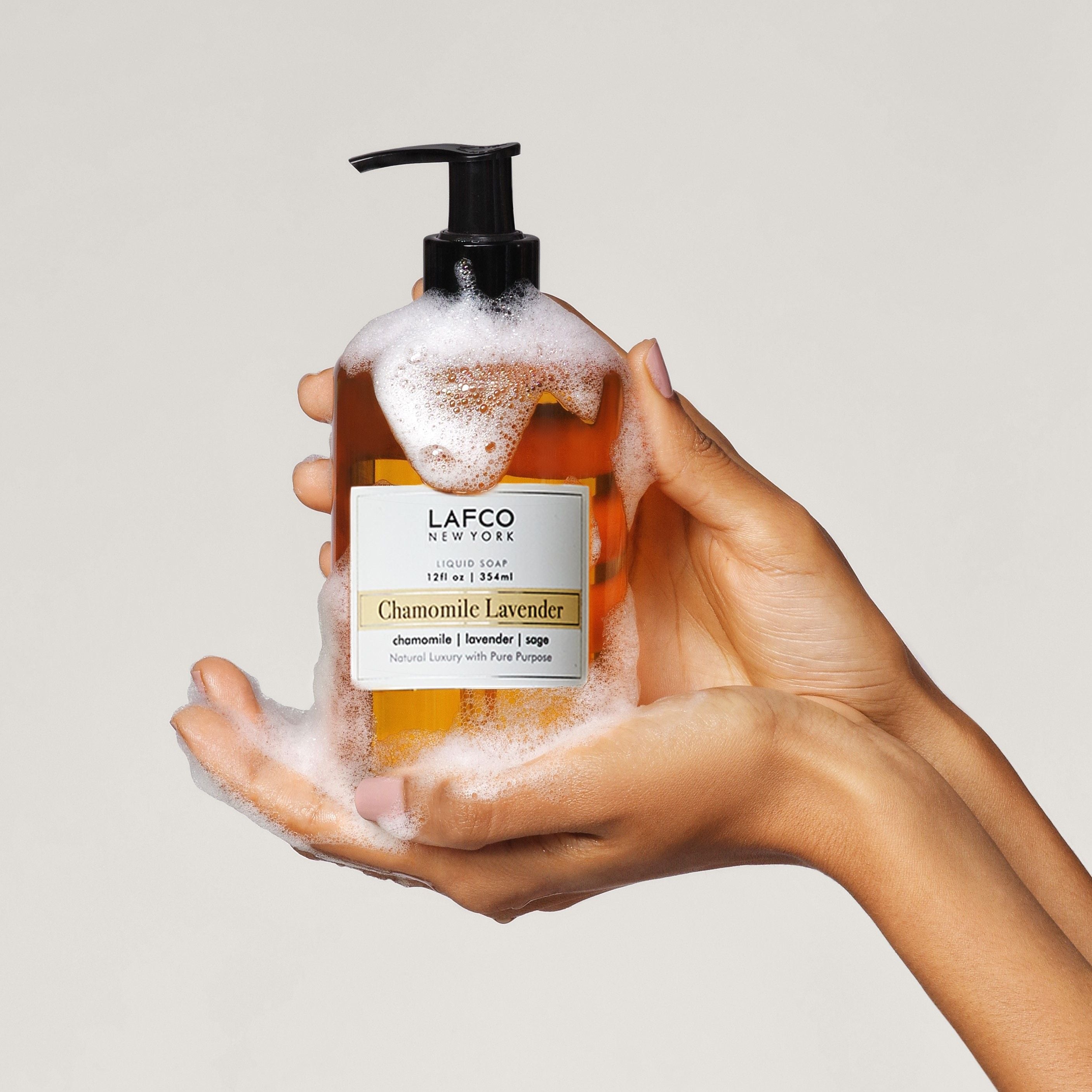 Organic Chamomile Lavender Liquid Hand Soap - Natural Moisturizing & Relaxing Body Wash for Sensitive Skin | Perfect for Bathroom, Spa & Home Use