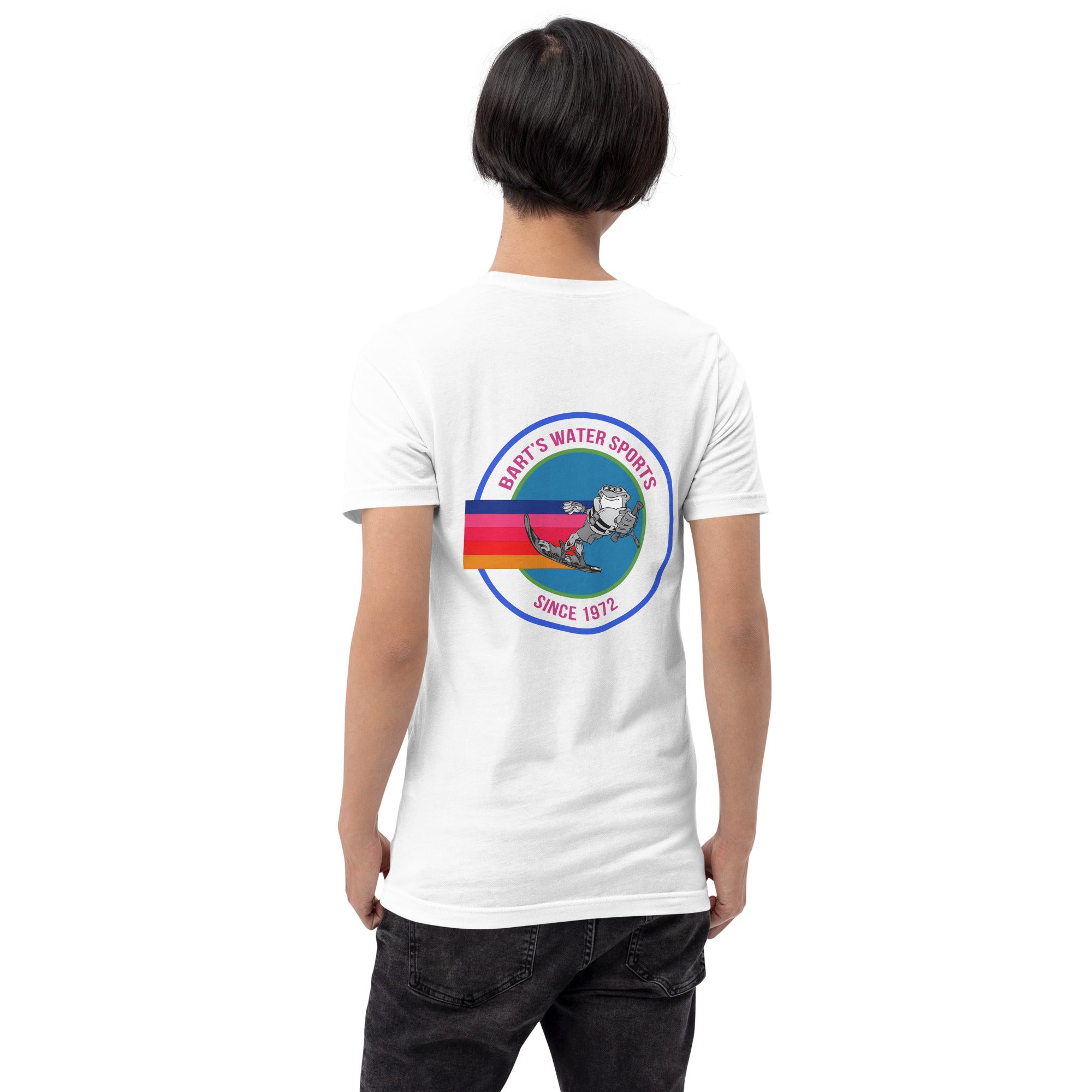 Frog Slalom Ski Unisex T-Shirt - Bart's Water Sports - Perfect for Wakeboarding, Waterskiing & Lake Adventures