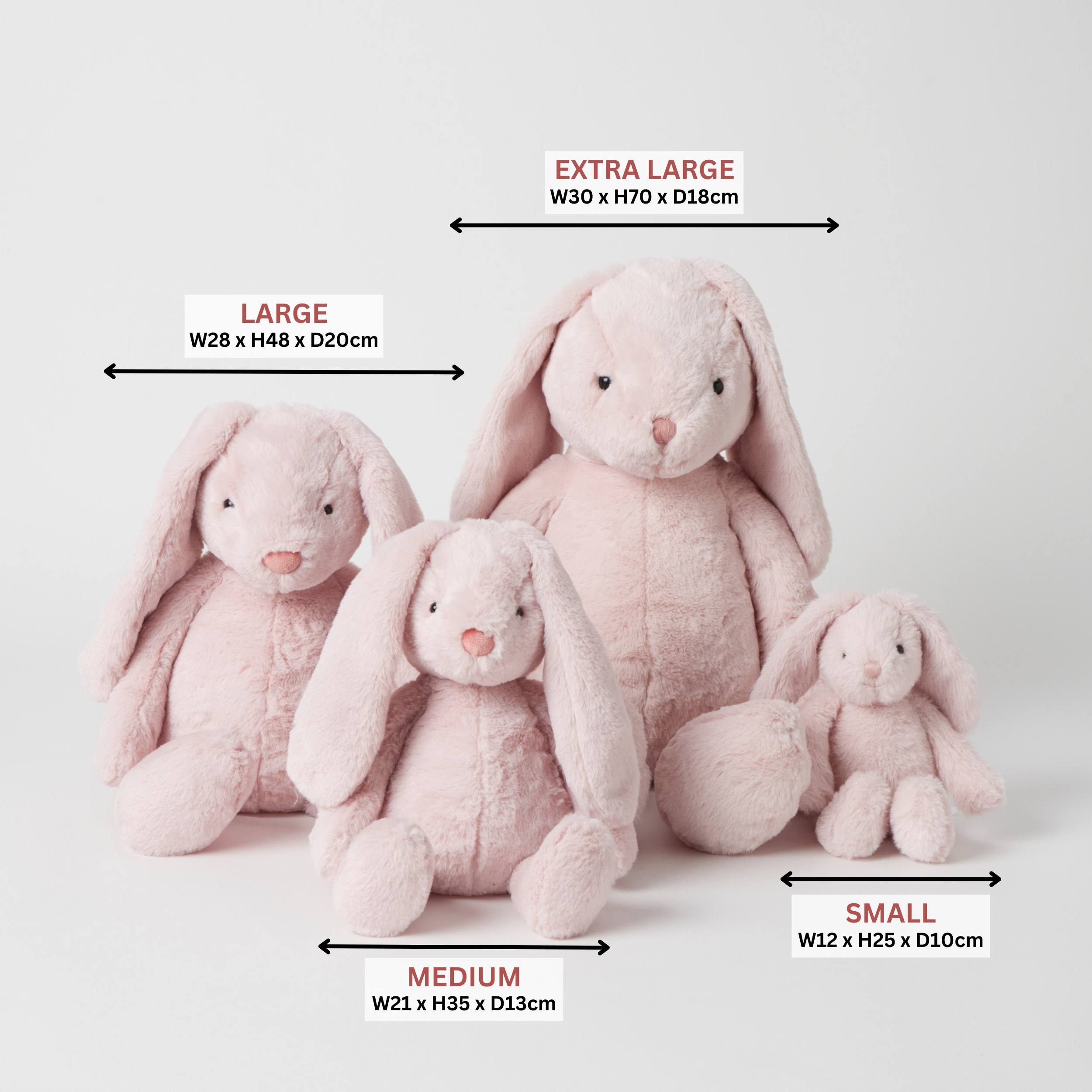Jiggle & Giggle Extra Large Pink Bunny Plush Toy - Super Soft Stuffed Animal for Kids, Nursery Decor, Easter Gift & Cuddling Companion