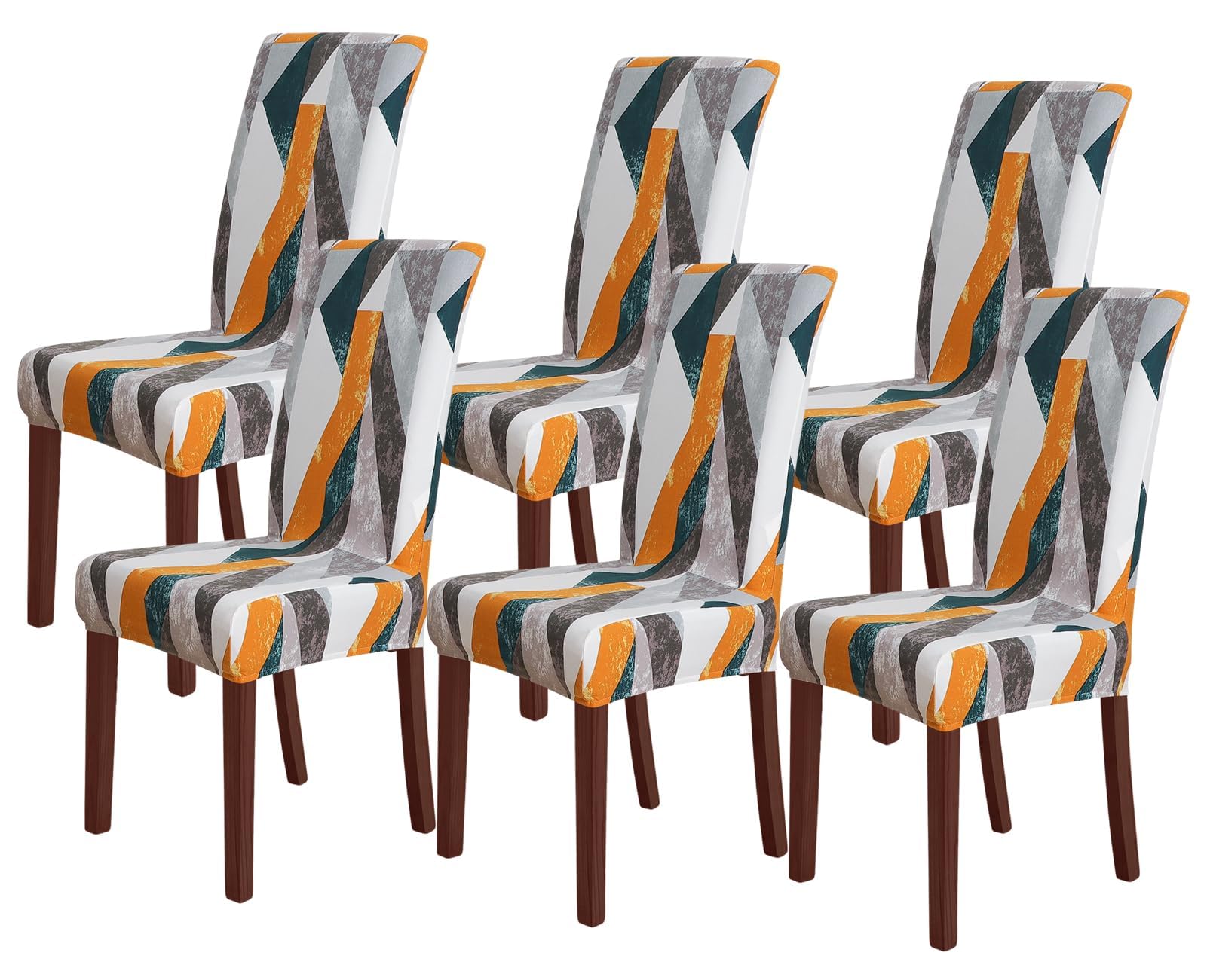FORCHEER Stretch Dining Chair Covers Set of 6 - Classic Parsons Slipcovers for Kitchen & Dining Room - Washable Spandex Fabric Chair Protectors - Perfect for Home, Restaurant, and Party Decor