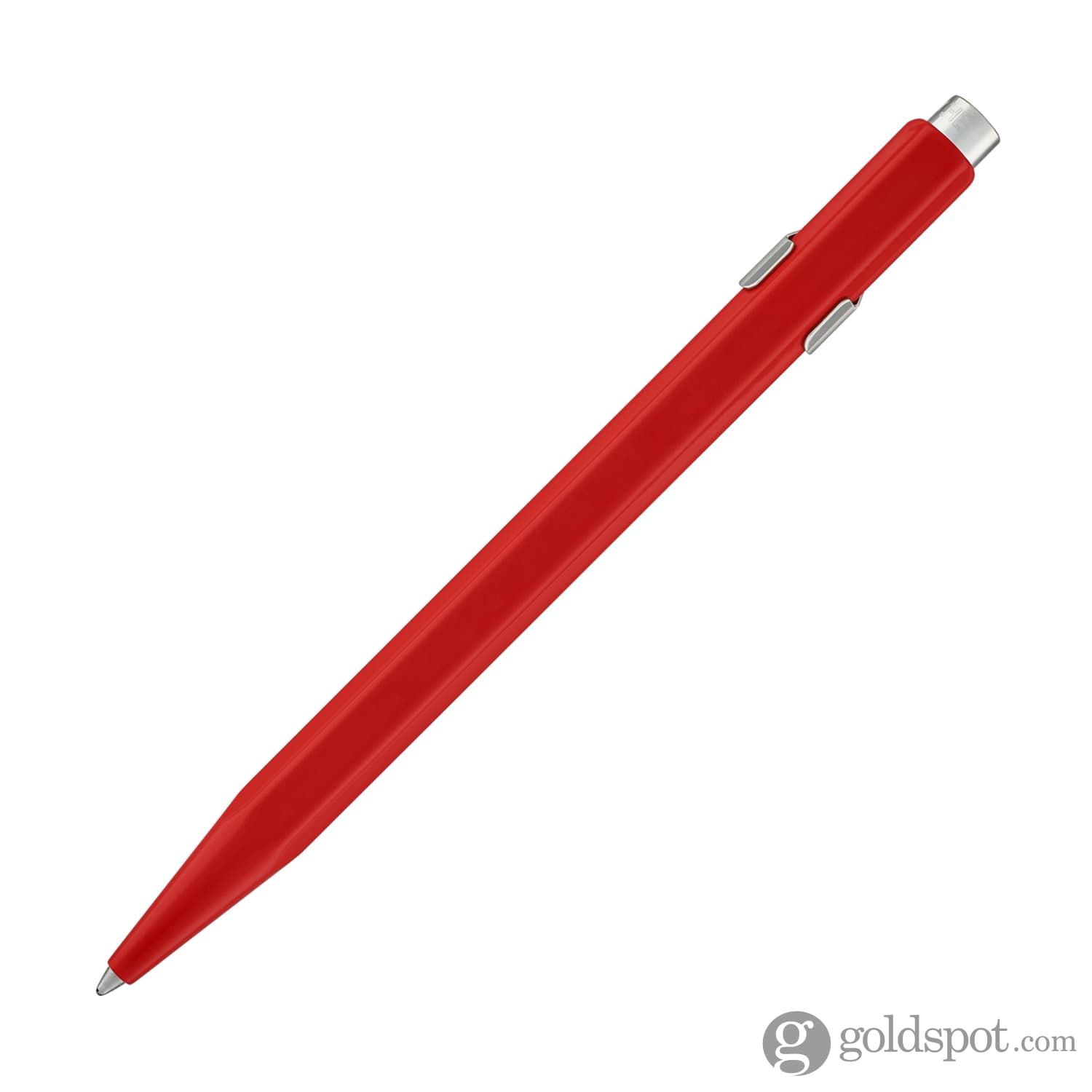 Premium Caran d'Ache 849 Metal Ballpoint Pen - Elegant Red Ink Writing Instrument for Professionals & Gift Giving | Office, Business, Journaling & Everyday Use
