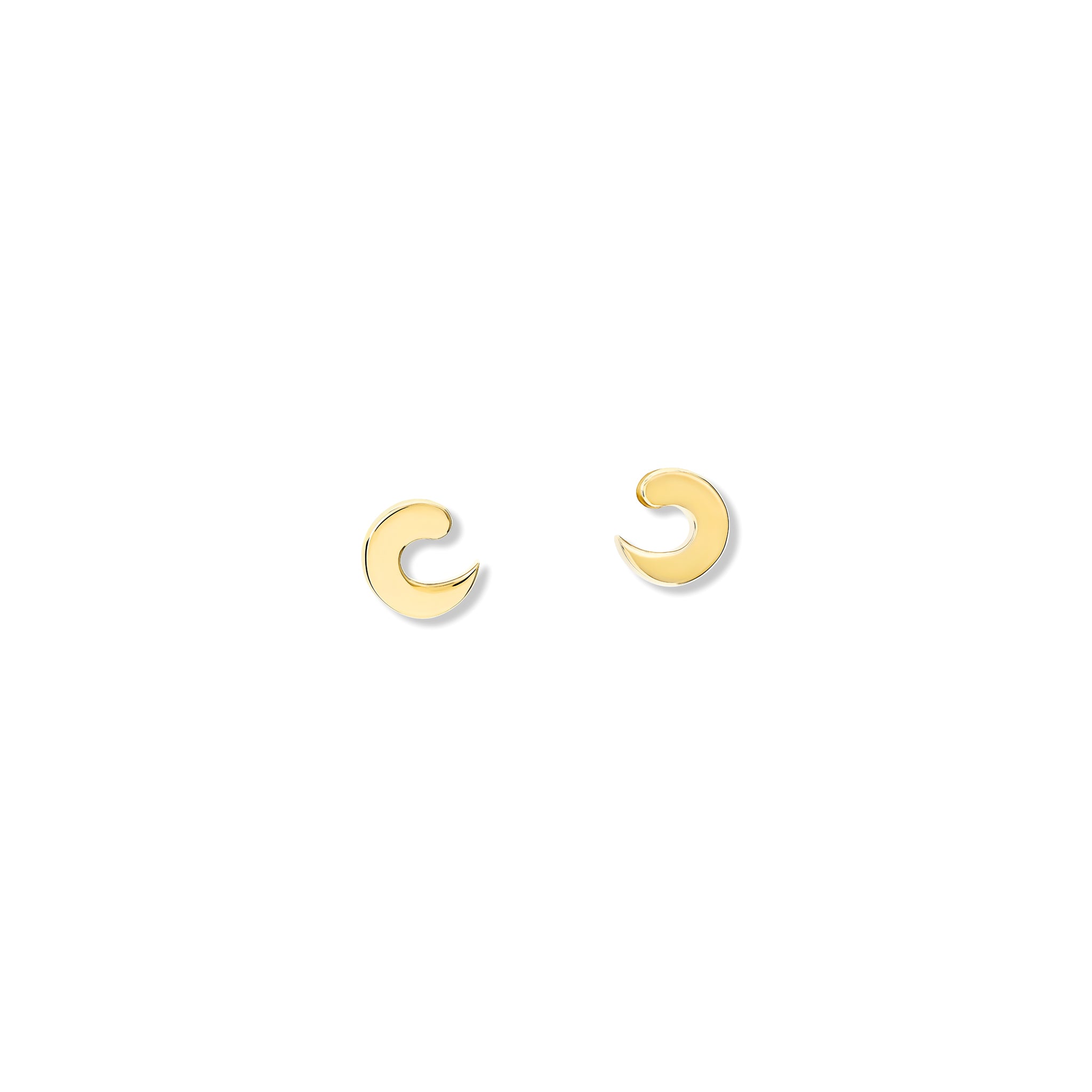 Sabina Stud Earrings 14K Yellow Gold - Minimalist Elegance for Everyday Wear & Special Occasions
