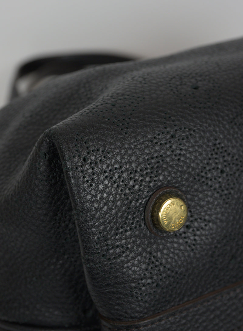 Authentic Louis Vuitton Mahina Cirrus PM Black Leather Handbag - Luxury Designer Tote for Women, Perfect for Work, Travel & Evening Events