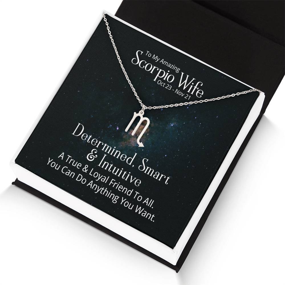 Scorpio Wife Gift from Husband - Unique Zodiac Sign Present for Scorpio Women - Perfect for Birthday, Anniversary & Special Occasions