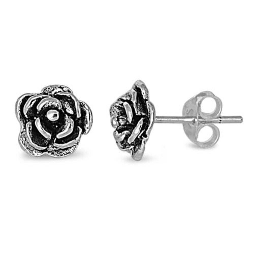 Sterling Silver Flower Stud Earrings for Women - Dainty Floral Jewelry Gift for Her - Perfect for Everyday Wear, Parties & Special Occasions