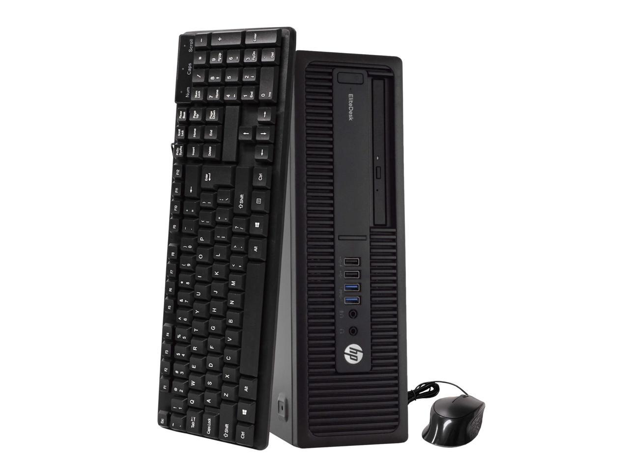 HP EliteDesk 800 G2 SFF Business Desktop Computer - Intel Core i5-6500 Quad-Core 3.2GHz, 16GB RAM, 256GB SSD, WiFi, Windows 10 Pro - Triple Monitor Support with DisplayPort & VGA - Ideal for Office Work, Home Use & Multi-Tasking (1 Year Warranty)