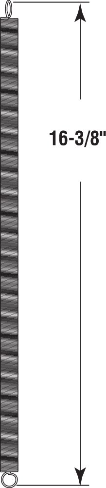 PRIME-LINE SP 9643 Wood Screen Door Spring - 15/32-Inch Zinc Coated Heavy Duty Replacement Springs (Pack of 2) - Perfect for Storm Doors, Patio Screens & Entryway Security