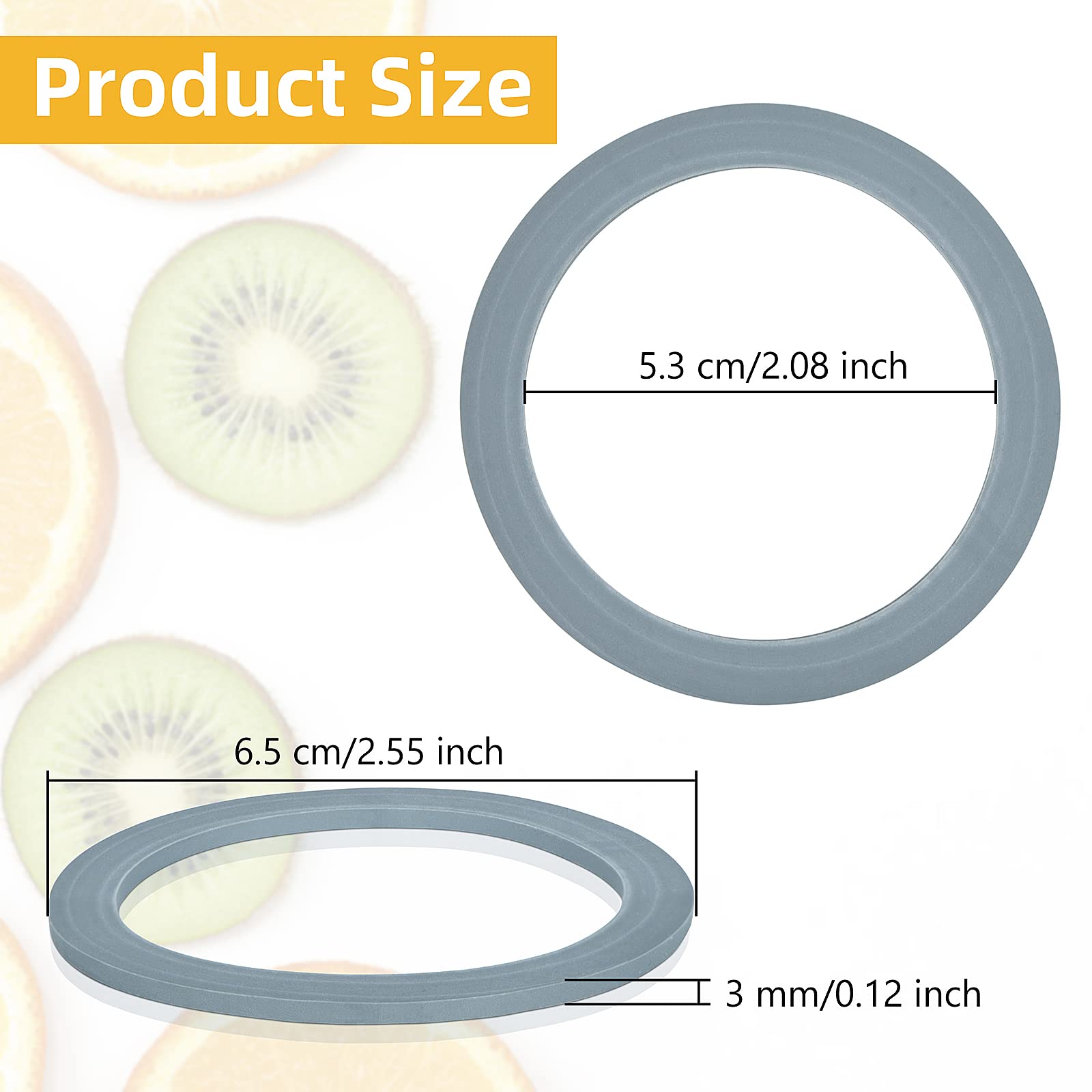 4 Pack Blender Gasket Seals Replacement for Oster & Osterizer Blenders - Durable O-Ring Seal for Leak-Proof Blending - Perfect for Smoothies, Sauces & Food Prep