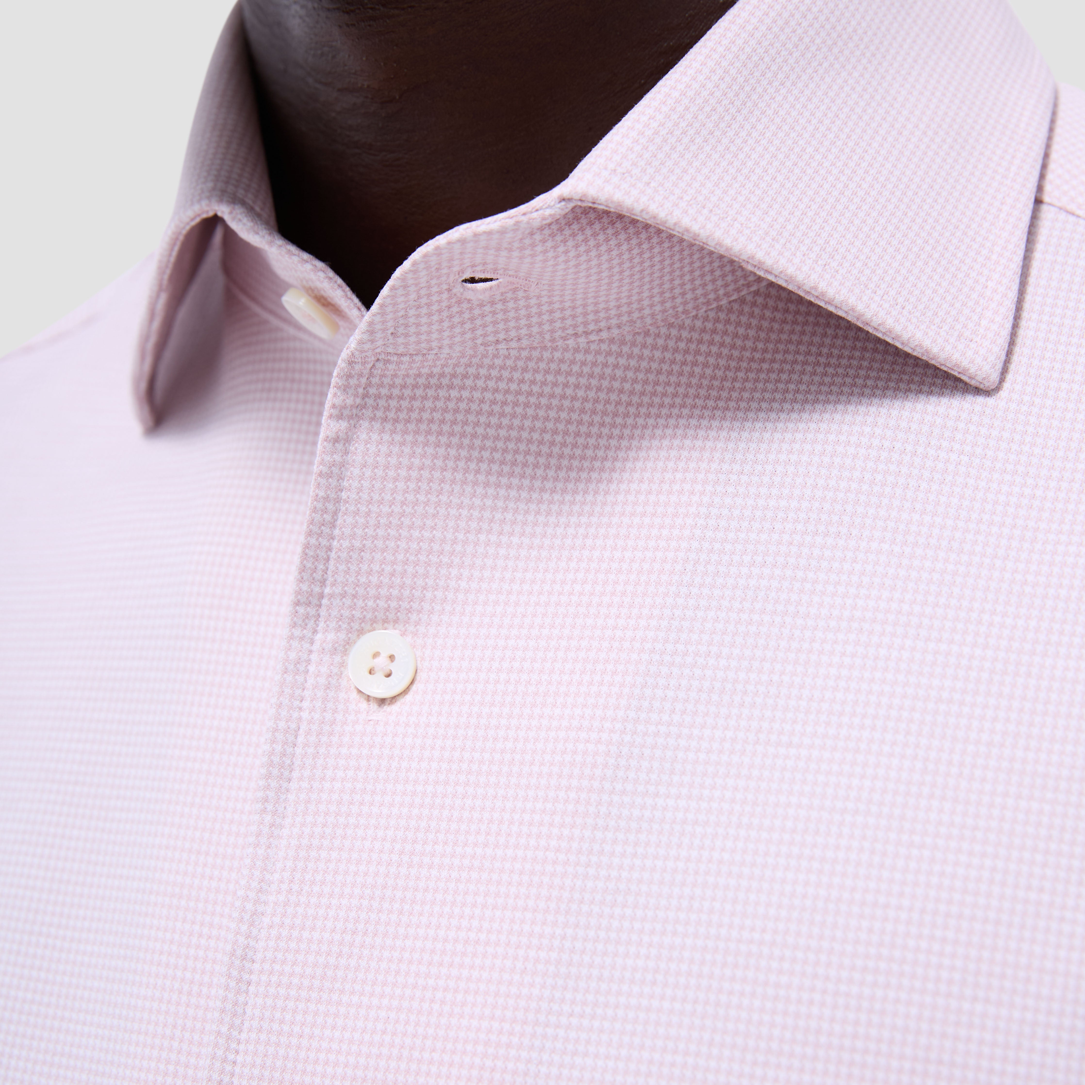 Premium Devon Hound's Tooth Cotton Shirt for Men - Classic Checkered Button Down Casual Dress Shirt for Office, Business & Smart Casual Outfits