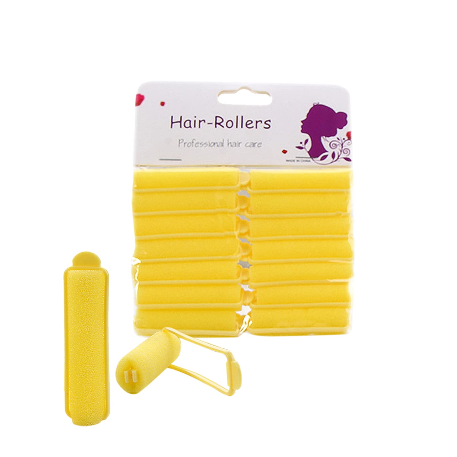 Heatless Hair Rollers for Overnight Curls - Soft Sponge Hair Curlers for No Damage Styling | Flexible Foam Sleep Hair Rollers for Natural Waves | Hair Styling Tools for Women (Perfect for Bedtime, Travel & Damage-Free Curls)