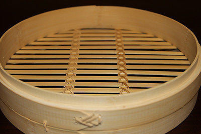 Premium 12 Inch Bamboo Steamer Set - 2 Stackable Steamer Baskets with Lid for Dim Sum, Dumplings & Asian Cooking | Natural & Eco-Friendly Kitchenware